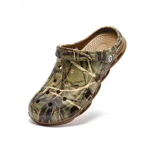 Men's Hollow Out Clogs, Casual Shoes Clogs, Outdoor Slippers, Versatile Comfortable Clogs, Lightweight Non-slip Comfortable Shoes for Indoor & Outdoor Wear for Back To School, Flat Sandal, Trending Sandals, Footwear