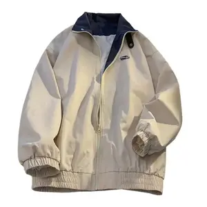 Women's jackets and windbreakers Loose Comfortable Jacket Stylish Women's Spring Autumn Trench Coat with Zipper Placket Pockets Casual Windbreaker for All-match