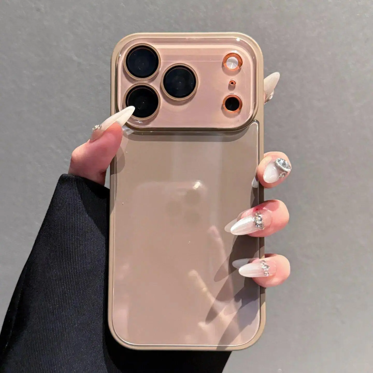 Silky Glazed iPhone Case 15 Pro Max Shiny Protector, Full Lens Protection & Hybrid TPU/PC Design, Pastel Macaron Aesthetic Cellphone Casing for iPhone 17 16 14 13 Pro Max Accessories