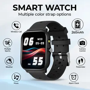 SIMSONLAB All-In-One Smart Watch With Led Flashlight, Remote Camera, Music Control, Sedentary Reminder, Bluetooth Call, 12 Sports Modes, 1.83" Hd Screen, Fashion And Practical, Ideal Gift For Kids