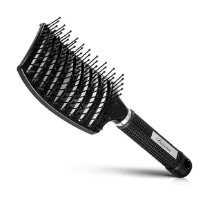 Hair Brush, Professional Curved Vented Brush for Faster Blow Drying for Women, Men, Paddle Detangling Brush for Wet Dry Curly Thick Straight Hair comb Pink Blue Purple