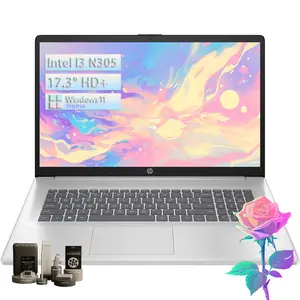 HP 17.3'' Laptop for Business & Student - Windows 11 Home • 17.3" HD+ Display • Intel 8-Core i3-N305(Beat i5-1135G7) • up to 32GB RAM + 512GB SSD • Wi-Fi 6 • Copilot +PC • Full-Size Keyboard • Bundle Accessory
