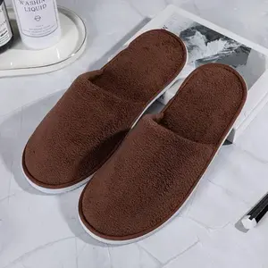 A to Z PRO 12 Pairs disposable slippers for Guests, Ideal for Hotel, Home Indoor/Outdoor Use, Non-Slip, Washable & Reusable, Fits US Men Size 10, Women 11, Perfect for Travel, Bridesmaid, Wedding
