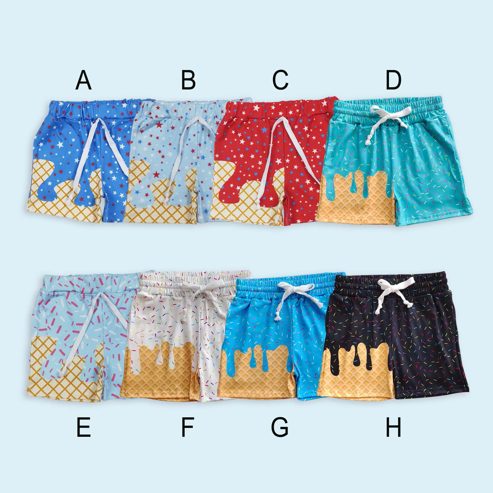 Toddle kids boy ice cream summer shorts