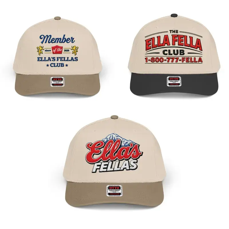 Dandelion Tour 2026 Embroidered Trucker Hat, Ella’s Fellas Club Otto Cap