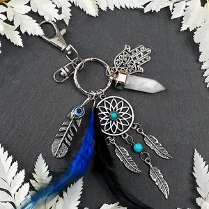 Dreamcatcher Keychain | Cute Boho Bag Charm & Aesthetic Keychain Accessory
