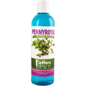 Jeffers Natural Flea & Tick Pennyroyal Dog Shampoo - Aids in Repelling Fleas, Ticks, Flies & Mosquitos