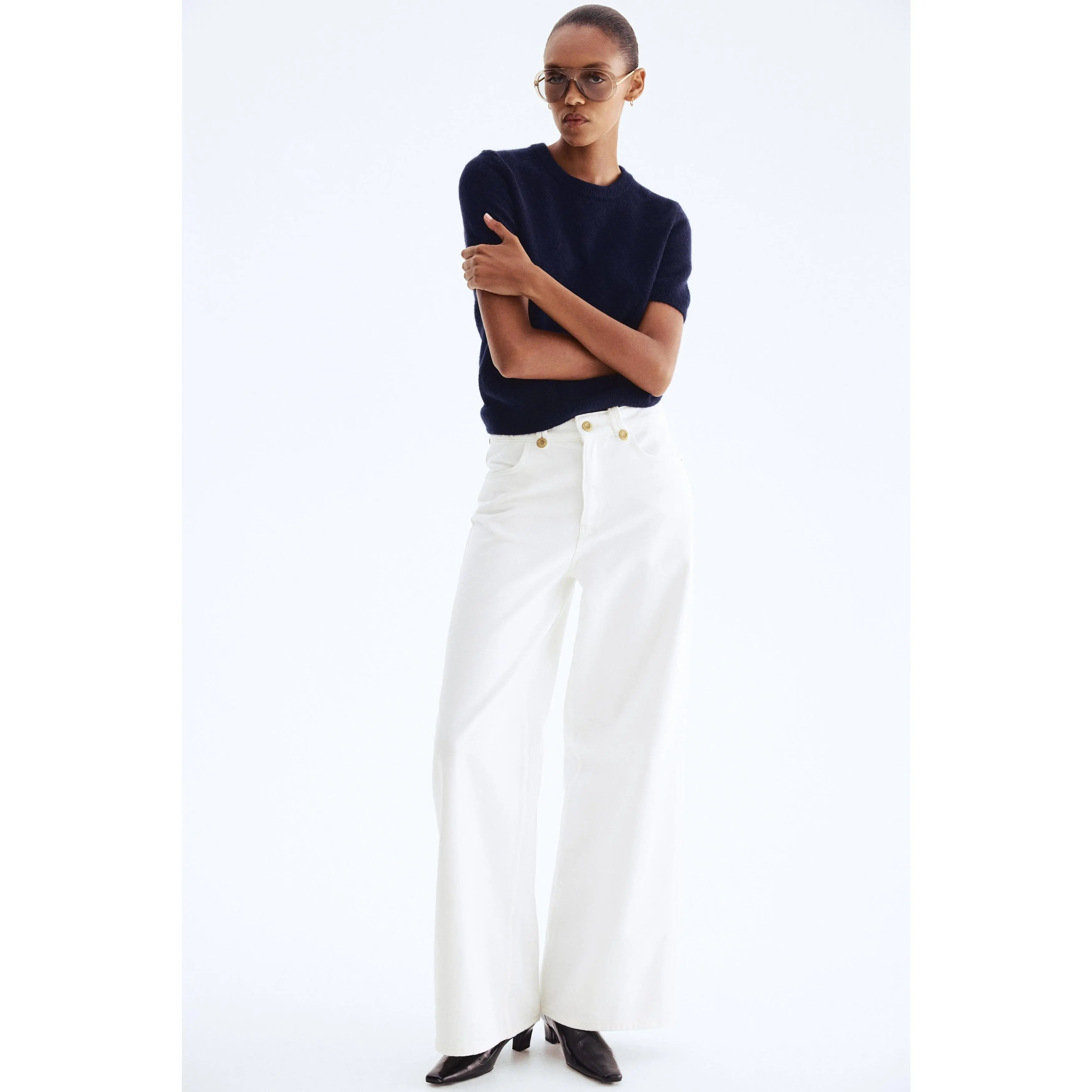 H&M Wide High Jeans
