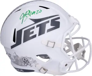 Breece Hall New York Jets Autographed Riddell 2024 Salute To Service Speed Replica Helmet - Fanatics Authentic Certified
