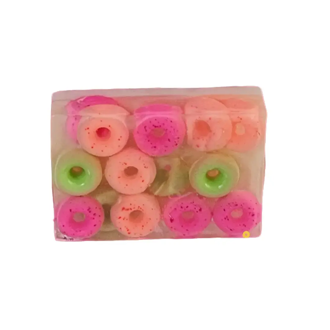 2 Bars of Fruit Loops Handmade All Natural Goat Milk & Shea Butter Soap/Makeup Brush Cleaner. Cute Handcrafted Soap. Yoni Soap Bar Body Care Moisturizing