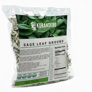Kurandero Ground Sage Leaf 4 oz - Finely Milled Herb for Seasoning Meats & Sauces - Earthy Savory Aroma - Sealed Bag for Freshness