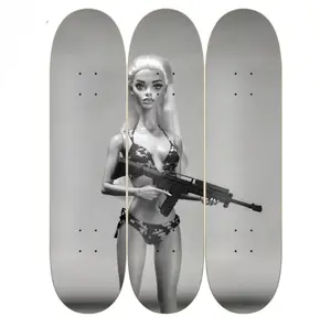 FINAL SALE - BARBIE AMMO SKATEBOARD WALL ART DECOR