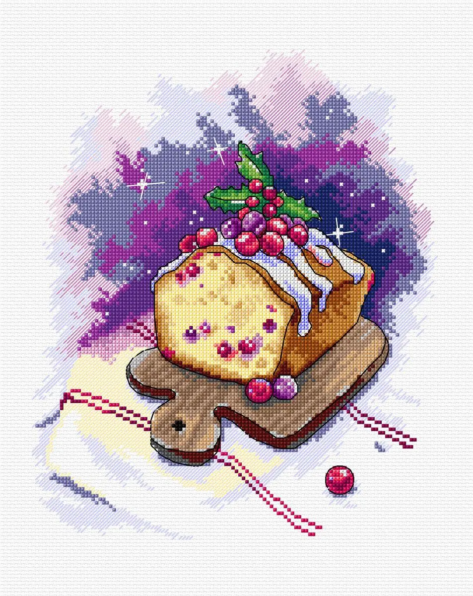 Cake Counted Cross Stitch Kit by Crafting Spark 131CS