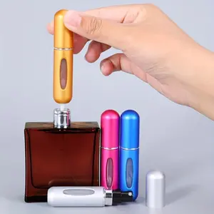 Portable Perfume Spray Bottle - Refillable Travel Mini Nebulizer - Cosmetics Pump Dispenser - Easy to Use