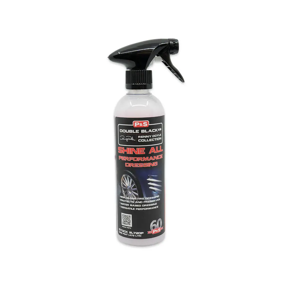 P&S Shine All High-Performance Dressing, Water-Based Tire Care Solution with Versatile Performance for Car Washes, Detail Shops, Rental Fleets, Delivers Glossy Finish