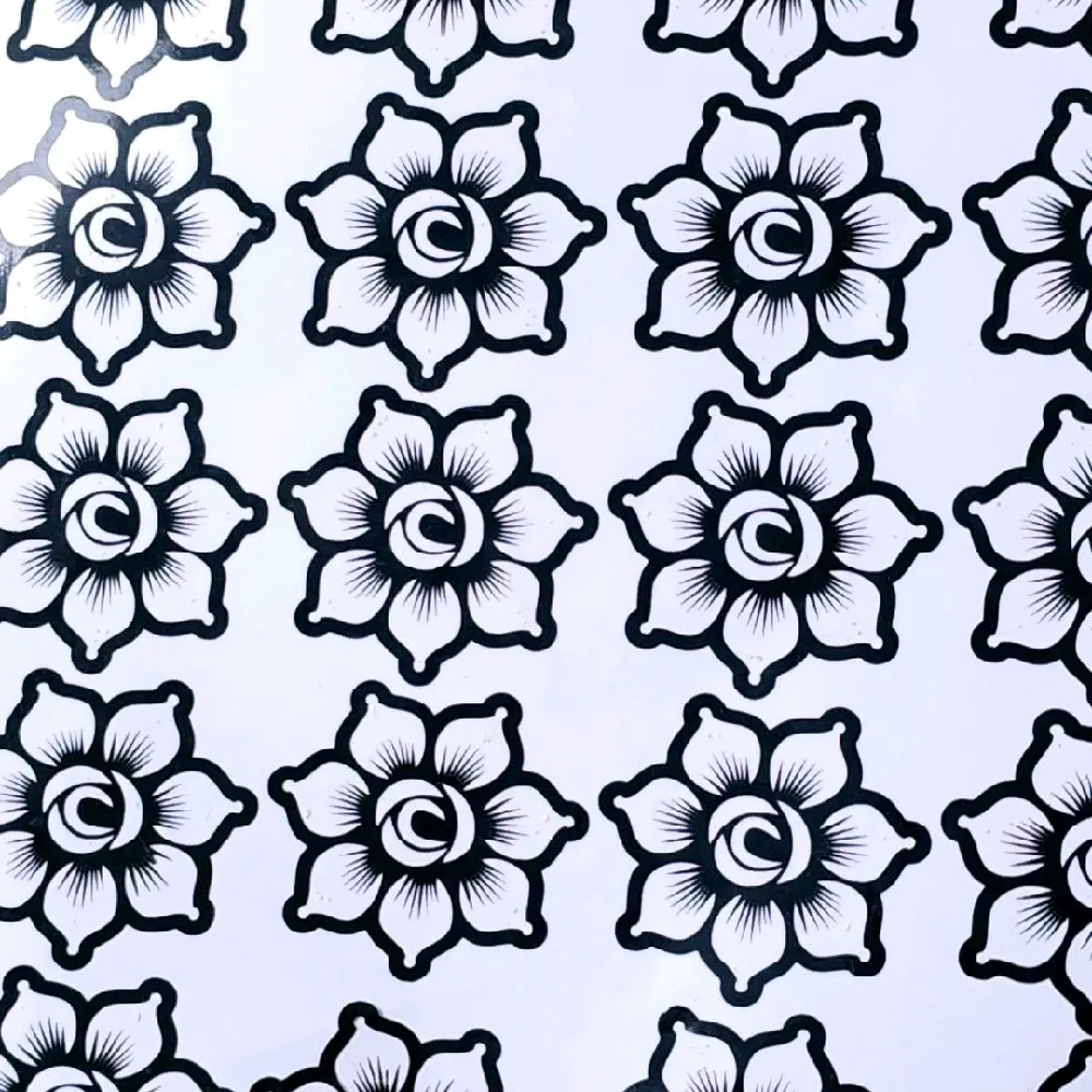 Henna Freestyle Pattern Stencil Sheet for Hand and Feet -  individual strips for Temporary Tattoo & Casual Daily Design - Safe Easy to Use for Festive Events & Special Occasions
