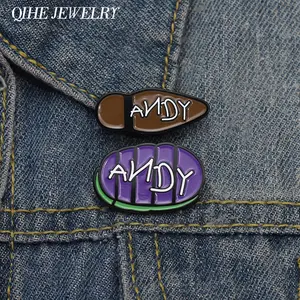 Classic Animation Rubber Sole Toys Enamel Pins Funny Cartoon Metal Brooches Lapel Badge Fashion Jewelry Gift for Kids Friends