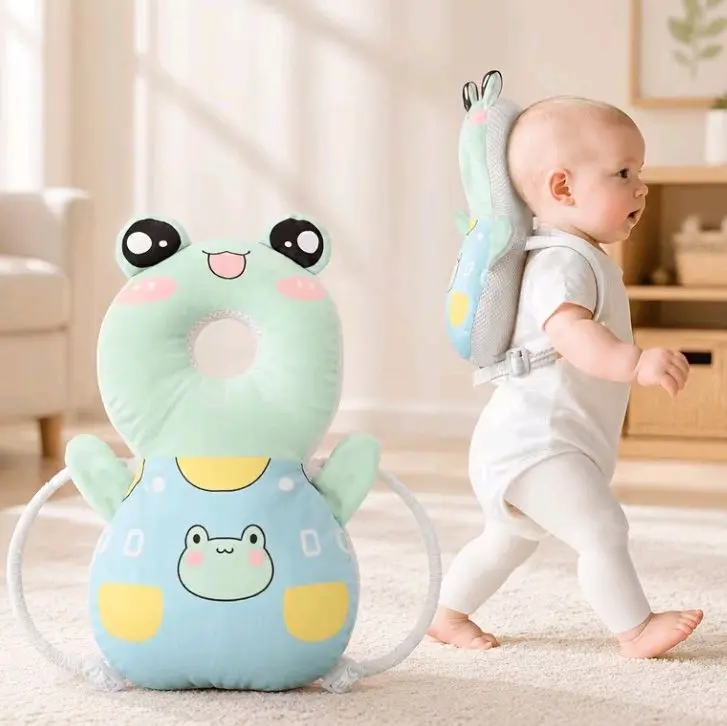Baby Head Protection Backpack for Crawling, First Steps – Soft Impact-Absorbing Safety Cushion with Adjustable Straps Baby backpack Head Protection Pillow Toddler Walking Head Protector