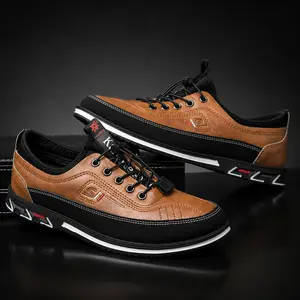 Men's Casual Boots with Elastic Panels - Slip-On Ankle Booties in Sleek Black, Durable PVC Sole & Breathable Fabric Lining for All-Season Comfort, Versatile for Casual & Formal Wear