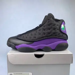 'Court Purple' New men's lace-up outdoor sneakers breathable casual running shoes in black and purple