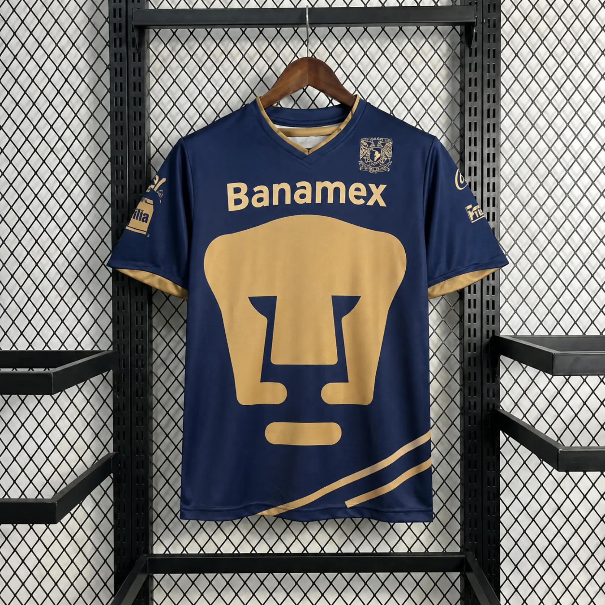 [Hot Today] - Pumas UNAM 2011-12 Away Soccer Jersey - Full Print Logo