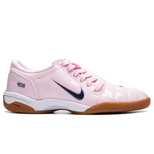 Nike Total 90 3 SP Patent Leather Pack Pink Foam Gum Navy Blue Women's Football Sneakers IB5666-602 Authentic Trainer Soccer Sports Athletic Fashion Shoes Closed Toe Walking Footwear