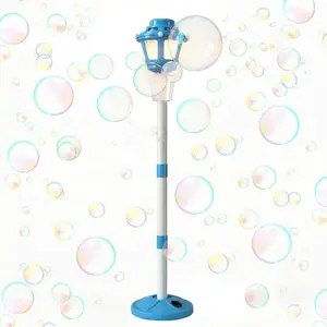 Bubble Machine with Light and Music for Outdoor, Multifunction Bubble Maker, Automatic Bubbles Blower Maker for Kids & Adults, Bubble Blower and Wand Toy, Battery Bubbles Blower Machine for Wedding Birthday Party