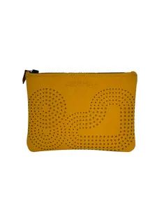Pre-owned HERMÈS Neoprene Clutches & Wristlets Hermes Neo Neobain Zen au Soleil Yellow Small Case