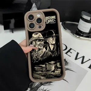 Lonesome Dove Cowboy Phone Case TPU Shockproof Outdoor Cover for iPhone 17 Air 17 Pro 16 Pro 15 Pro Max 14 Plus 13 Pro 12 11 Pro XS Max X XR
