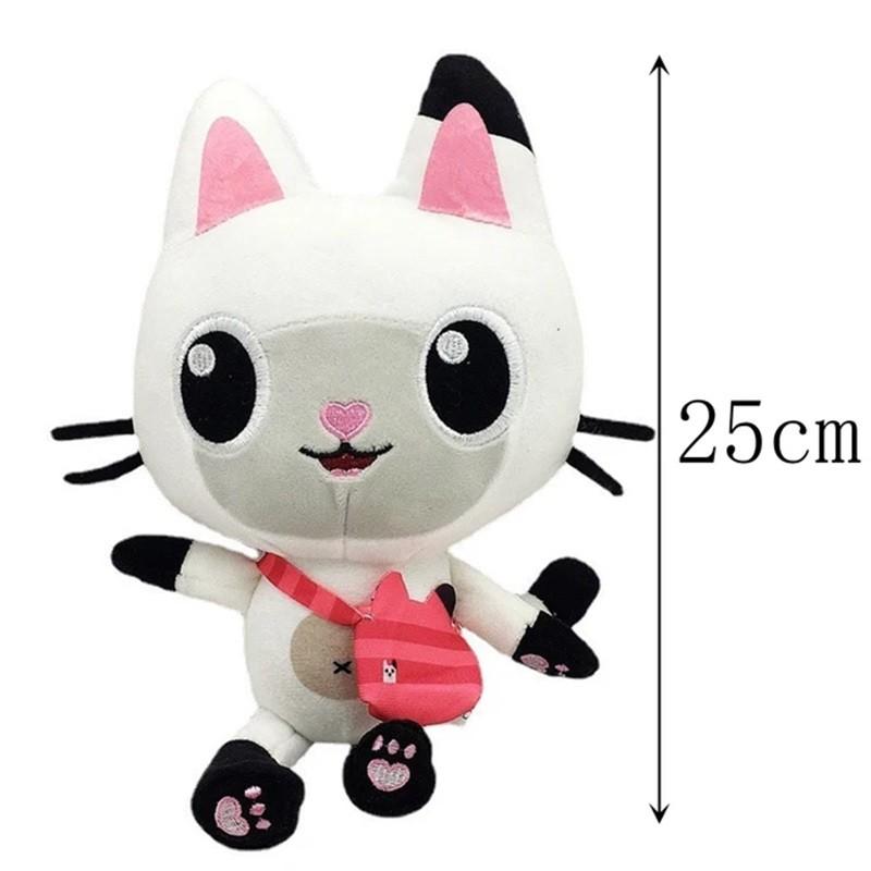 New Gabby Dollhouse Plush Toy Mercat Cartoon Animal Smiling Cat Car Hug Gaby Girl Doll Children Birthday Gift