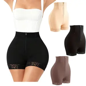Valentine's Day ROOSE CLOUD Zippered High Waist Faja Shorts - Tummy Control Shapewear with Butt Lifter & Slimming Zipper Detail