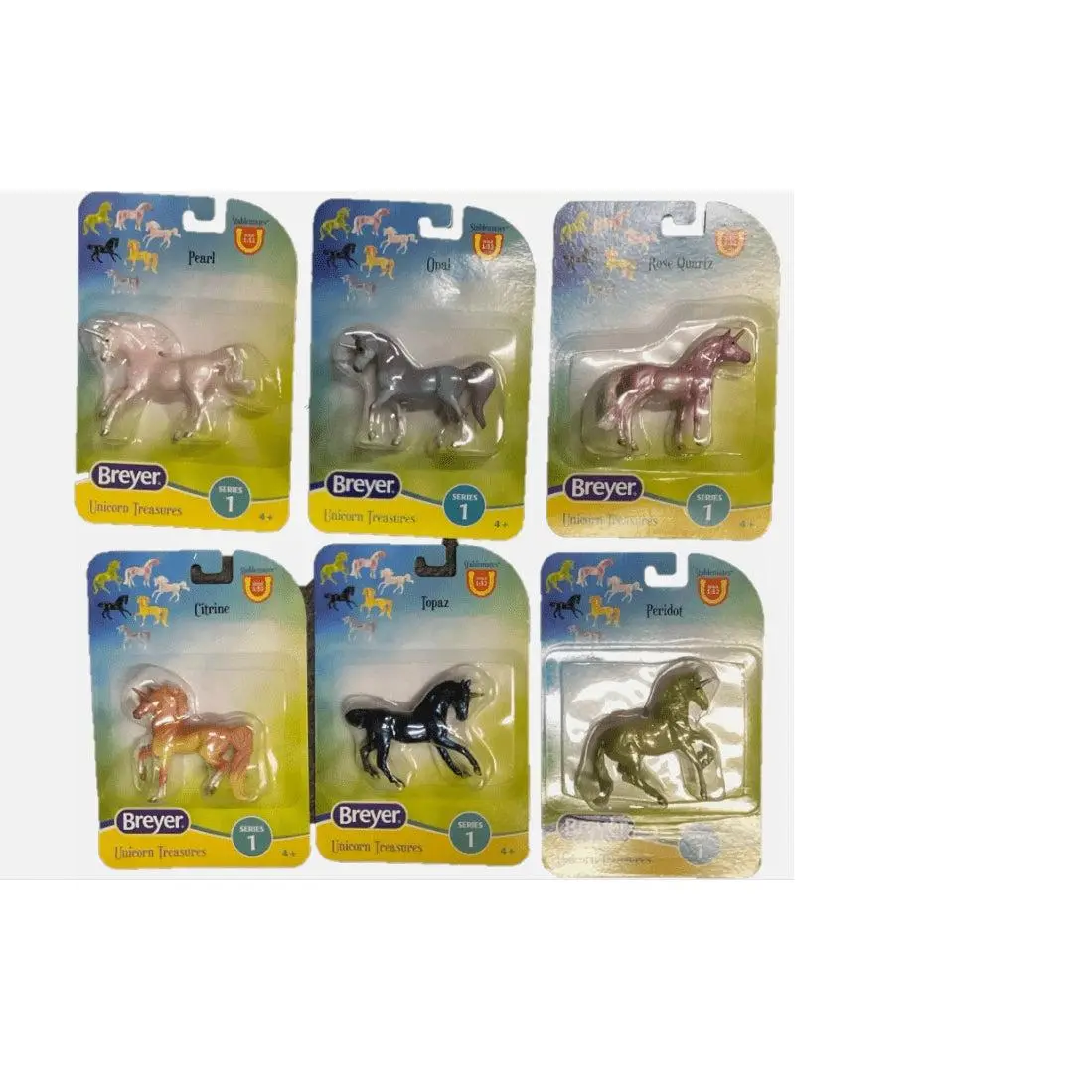 Breyer Unicorn Treasures Stablemates 1:32 Scale Model Horse #6928 - Peridot Gemstone Hue, 3-3.5" Citrine