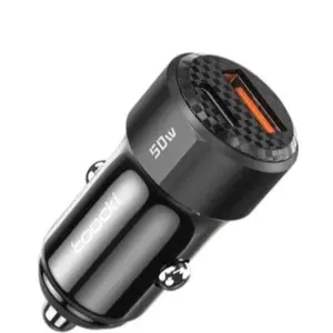A+C 50W Car Charger for Mobile Phones & Electronics