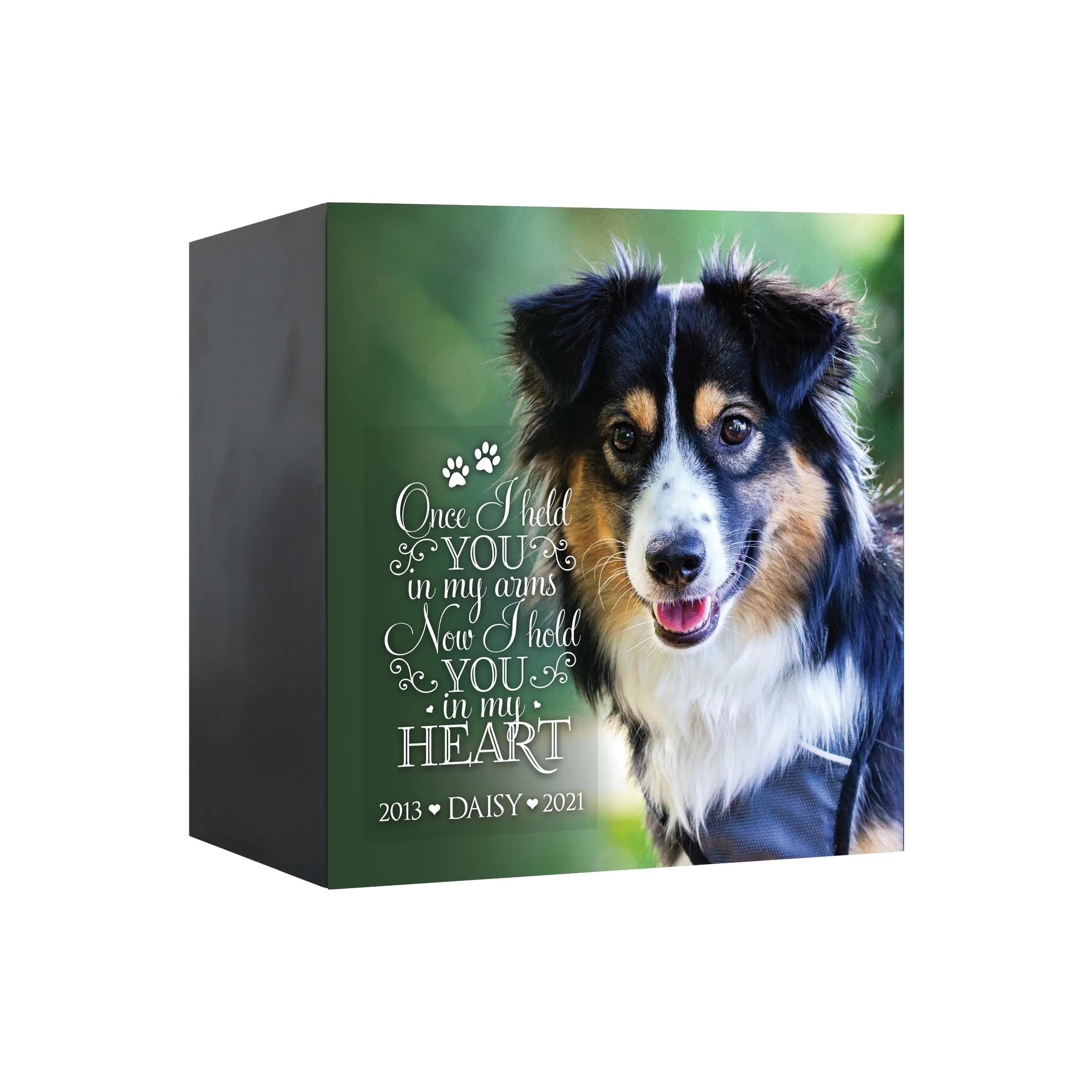 Personalized Pet Cremation Urn Shadow Box Pet Memorial Dog Loss Cat Loss Sympathy Gift for Pet Lovers| Now I Hold You In My Heart