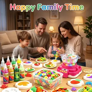 2-in-1 Magic Water Elf Toy Kit & Electric Hot Pot with Light & Sound, DIY Squishy Maker Water Gel Pets Aqua Fairy, Sensory STEM Craft Activity Set, Birthday Gift for Kids Boys Girls Ages 3 4 5 6 7 8+, Children's Day Summer Vibe mat bring magic