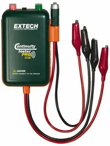 Extech CT20 Electrical Circuit Continuity Tester - 9V Power Supply, LED Display, Visual Feedback