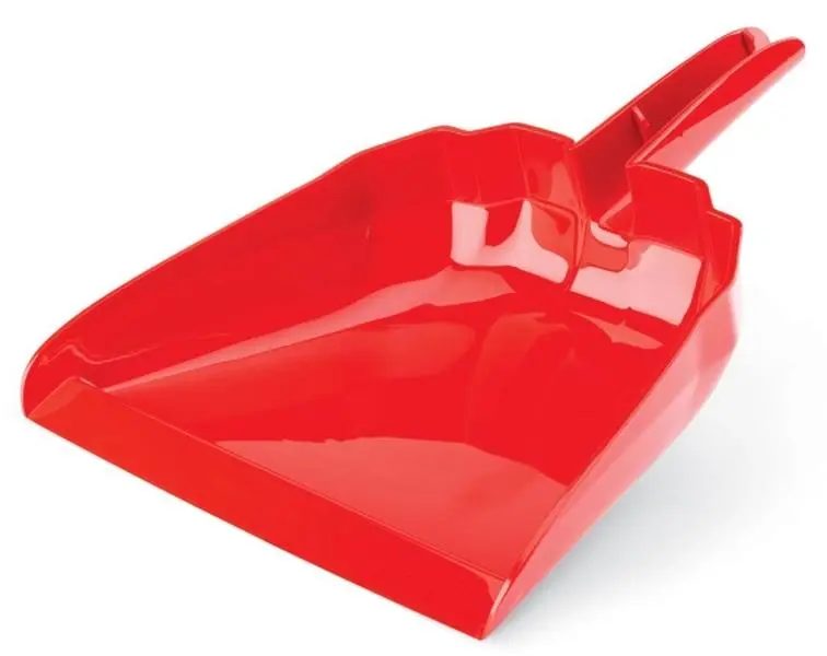 212 MAIN Libman 911 Oversized Plastic Deep Well Red Dust Pan, Pack of 6, Broom