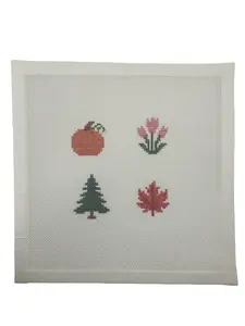 Seasonal Wreath Bauble Needlepoint Canvas