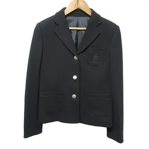 Pre-owned BURBERRY Wool Small Leather Goods Embroidered Emblem Knit Blazer