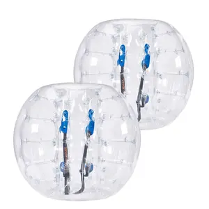 Father's Day Gift VEVOR Inflatable Bumper Balls 2-Pack, 4FT/1.2M Body Sumo Zorb Balls for Teen, 0.8mm Thick PVC Human Hamster Bubble Balls for Outdoor Team Gaming Play, Bumper Bopper Toys for Garden, Yard, Park