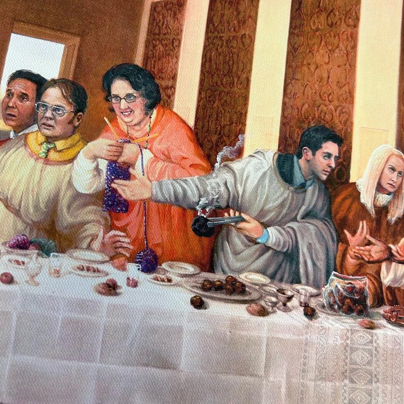 "The Last Dinner Party" 24" x 12.5" High Quality Canvas Print