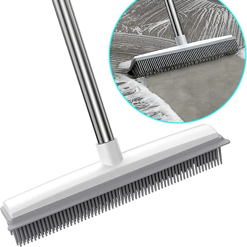 Multi-Component Pet Hair Removal Broom, Efficient Floor Cleaning Tool, Rubber Brush & Sink Design, Portable Carpet Care for Home Use, Household Cleaning Tool, Home Cleaning Tools
