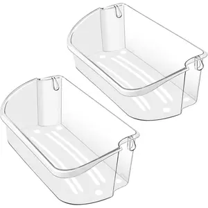 2 PACK Upgraded 240356402 Refrigerator Door Bin Replacement for Frigi.daire Refrigerator Door Shelf Parts, Fits LFSS2612TF0 LFSS2612TE0 FFSS2615TE0, Length 15.38"