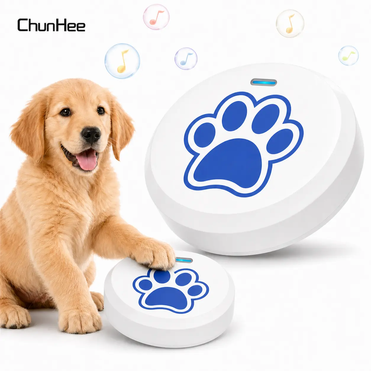 ChunHee Dog Potty Training Doorbell - Puppy Training Bell with 36 Sounds, Chew-Proof, Adjustable Volume