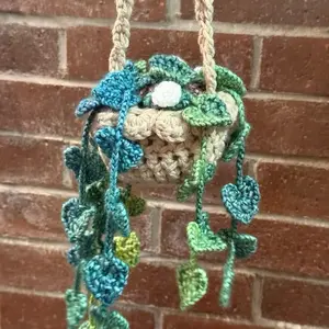 Elegant Crochet Monstera Leaves Hanging Medium Planter