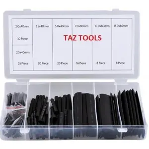 127 Pcs Heat Shrink Wire Wrap Assortment Hose Electrical Connection Cable Sheath