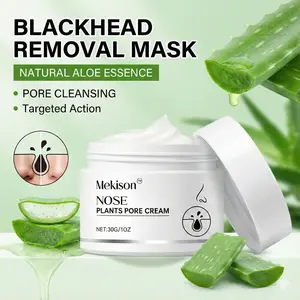 2% BHA Salicylic Acid Blackhead Remover Nose Mask Kit, Deep Cleansing Peel-Off Pore Treatment with Amazonian White Clay & Aloe Vera, Includes 60 Nose Strip Papers for T-Zone Oil Control & Pore Care, Suitable for Men & Women – 30g