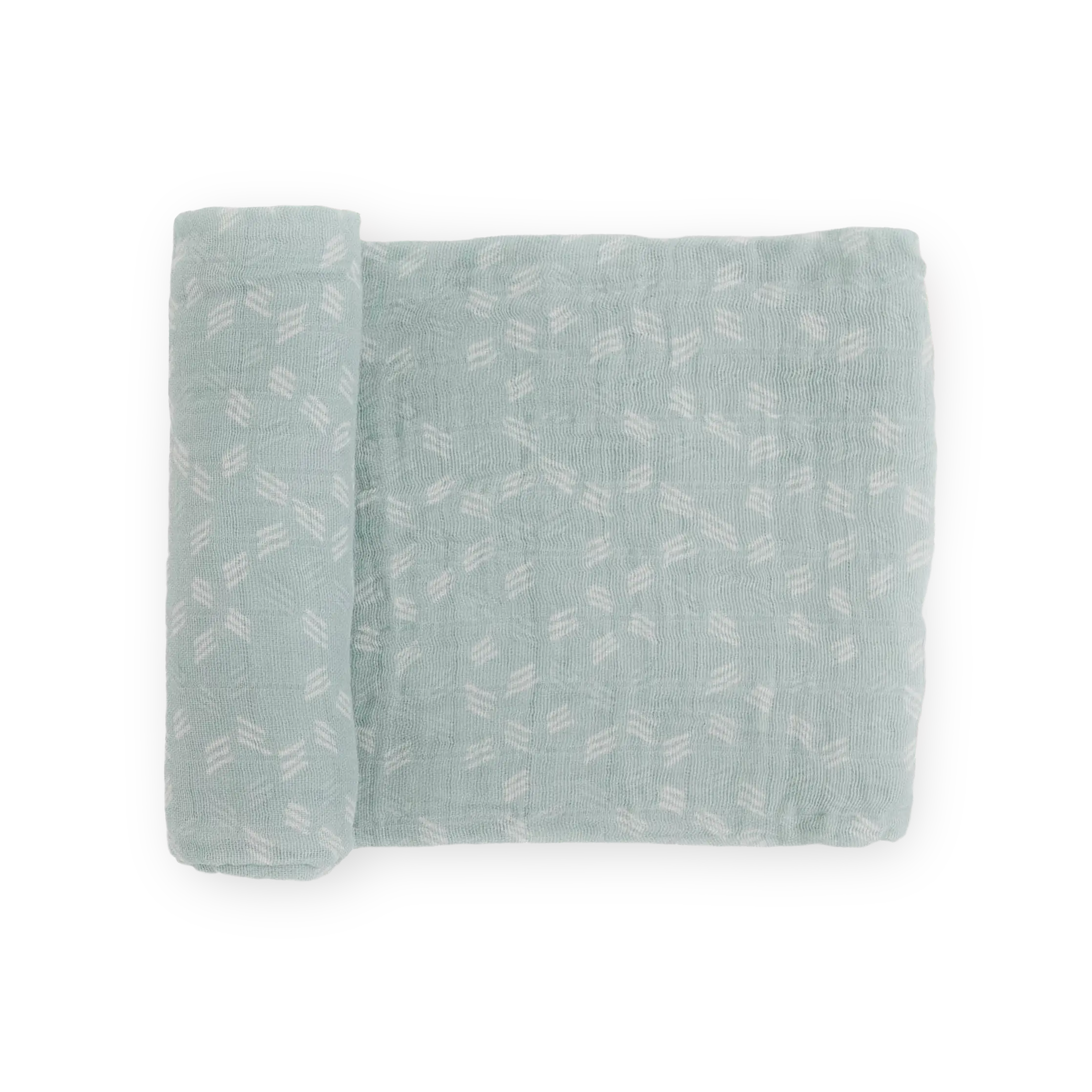 Cotton Muslin Swaddle Blanket for Infant, Newborn - 47x47 in Breathable Soft Blankets, Misty Field Design