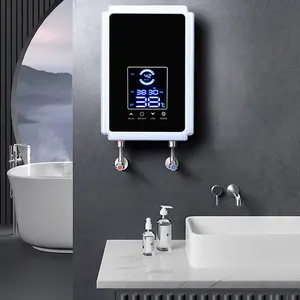 1 Unit of Tankless Hot Water Heater Electric, 7.5KW 240V Instant Electric Water Heater for Shower or Under Countertop Point of Use Water Heaters on Demand with Self Modulating Technology