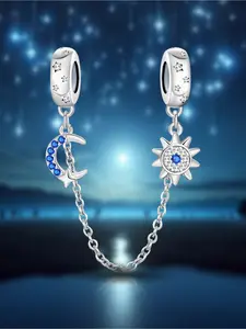1Pc New Design Sun and Moon Safety Chain Jewelry DIY Jewelry Making Kit Suitable for Bracelet Creative Craft Materials Holiday Gift Pendant Women Birthday Gift Daily Wear Accessories Diy Forever Bracelets